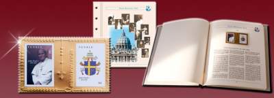 Vatikan Goldbriefmarken