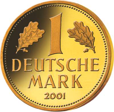 Neupr&auml;gung der Goldmark von 2001