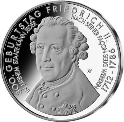 Gedenkm&uuml;nze Friedrich II.
