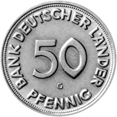 Die seltenste M&uuml;nze der BRD: Das 50 Pfennig-St&uuml;ck aus dem Jahr 1950