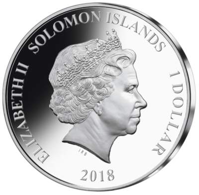 Une monnaie commémorative argentée 2018 pour honorer le bébé royal, son altesse prince Louis ...