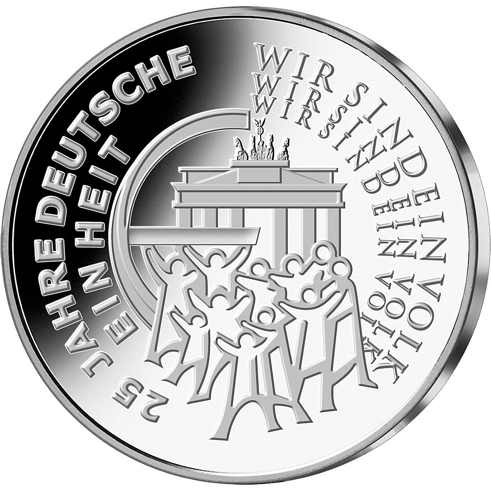 25 Jahre Deutsche Einheit Münze