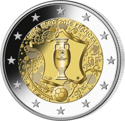 Piece 2 Euros Uefa Euro 2016 Prix