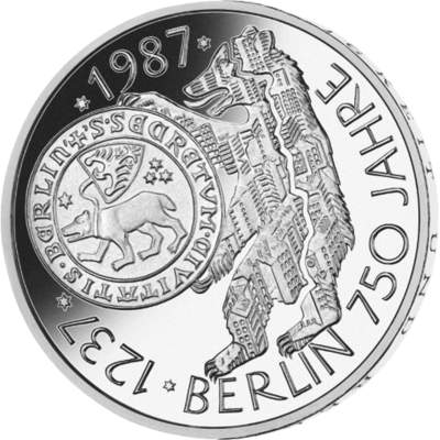 10 DM Münze 1987 "750 Jahre Berlin" | MDM Deutsche Münze