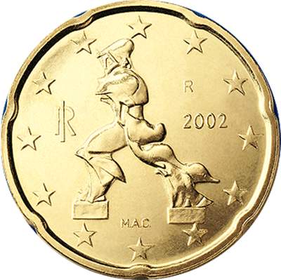 symbol euro mac Deutsche 20 Münze MDM Länder Münzen Euro der   Cent